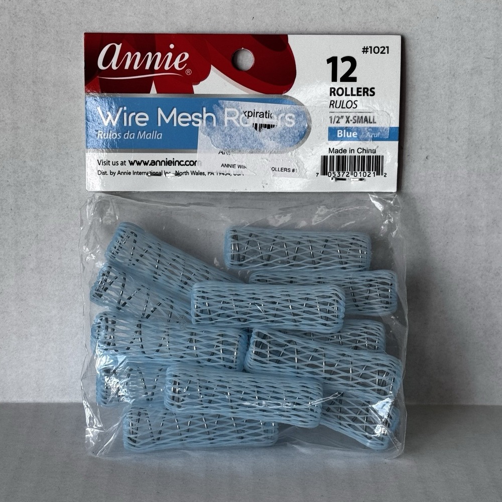 Annie Wire Mesh Rollers – X-Small 1/2 Inch Hair Curlers for Tight Curls & Ringle